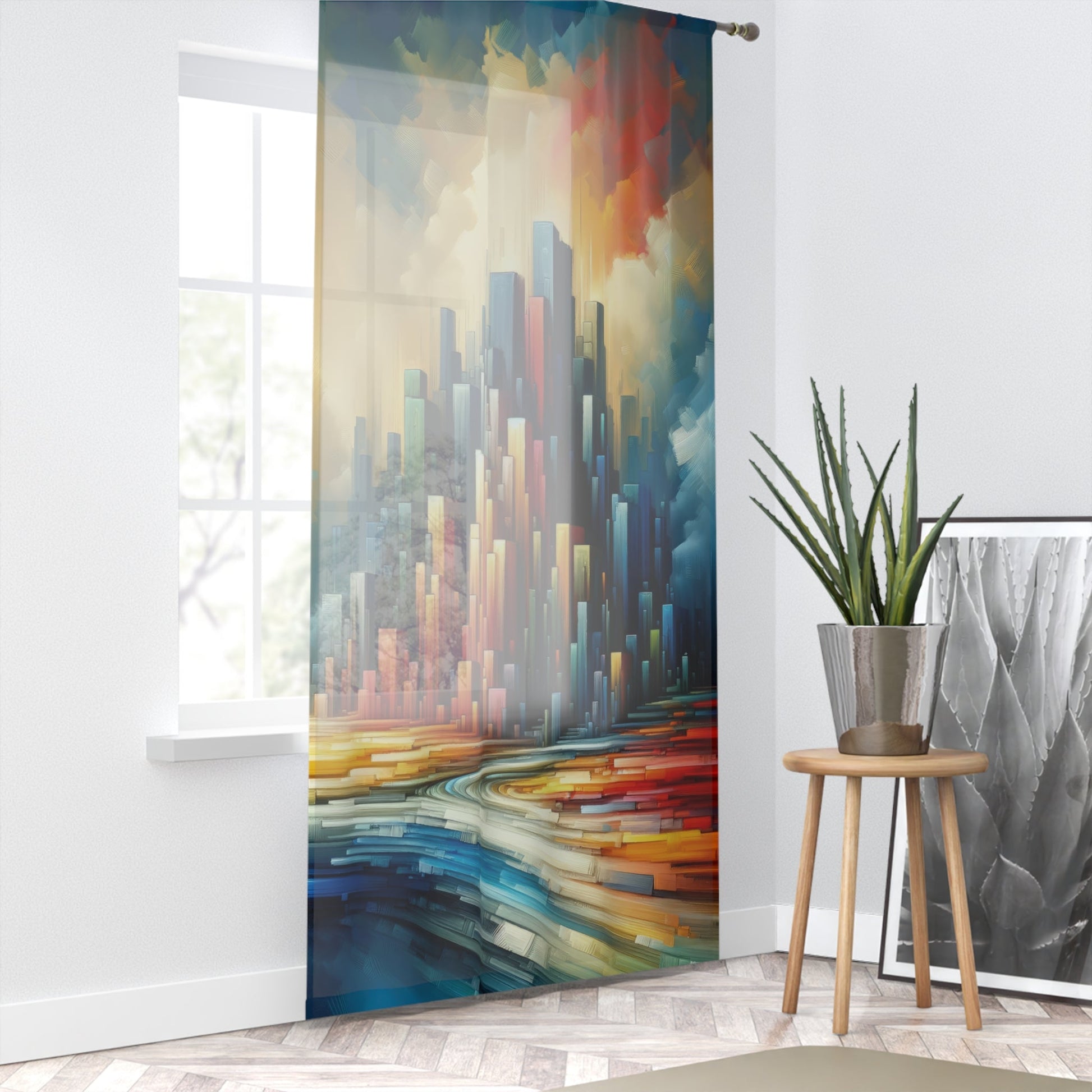 Resolute Fortress Metamorphosis Window Curtain - ATUH.ART