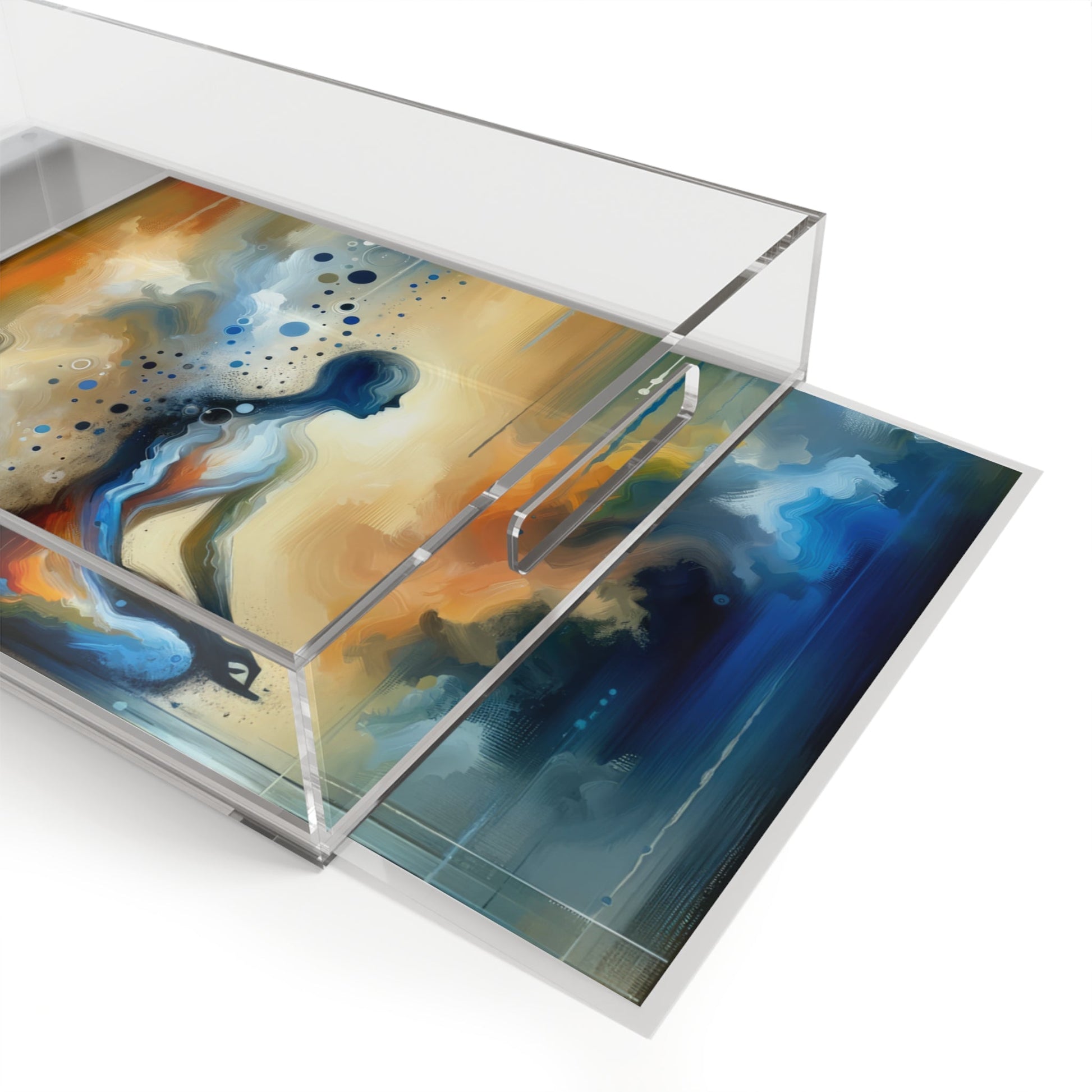 Resonance Abstract Healing Acrylic Serving Tray - ATUH.ART