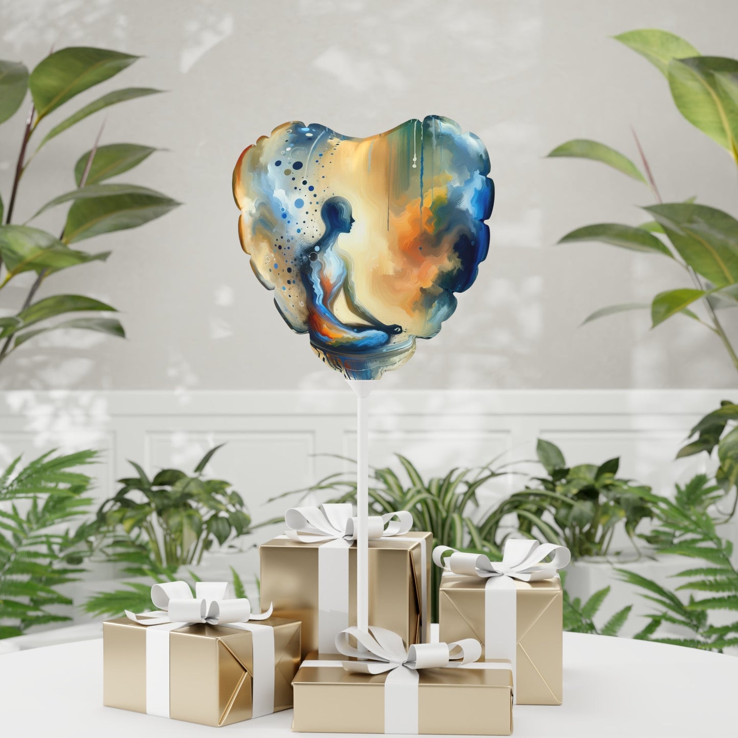 Resonance Abstract Healing Balloon (Round and Heart-shaped), 11" - ATUH.ART