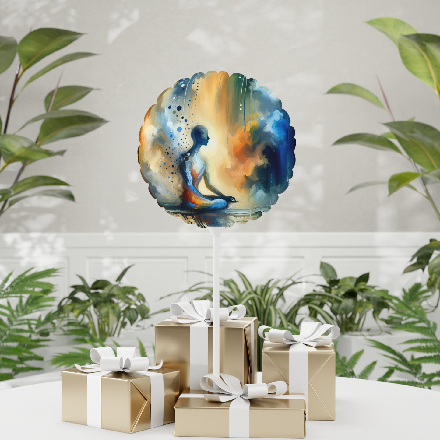 Resonance Abstract Healing Balloon (Round and Heart-shaped), 11" - ATUH.ART