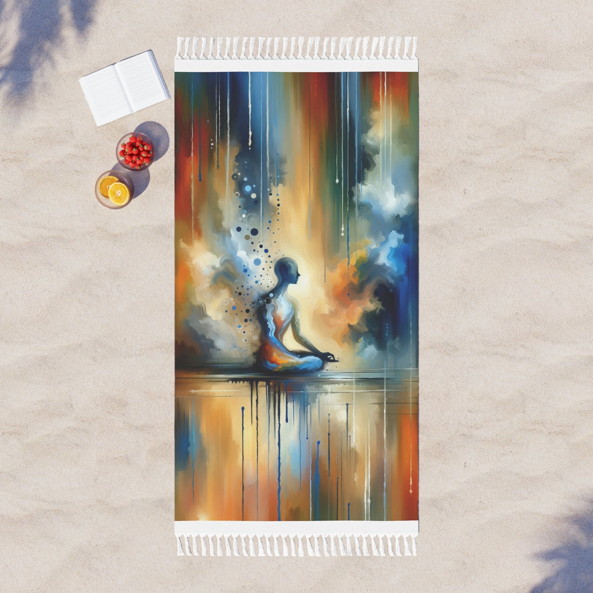 Resonance Abstract Healing Boho Beach Cloth - ATUH.ART