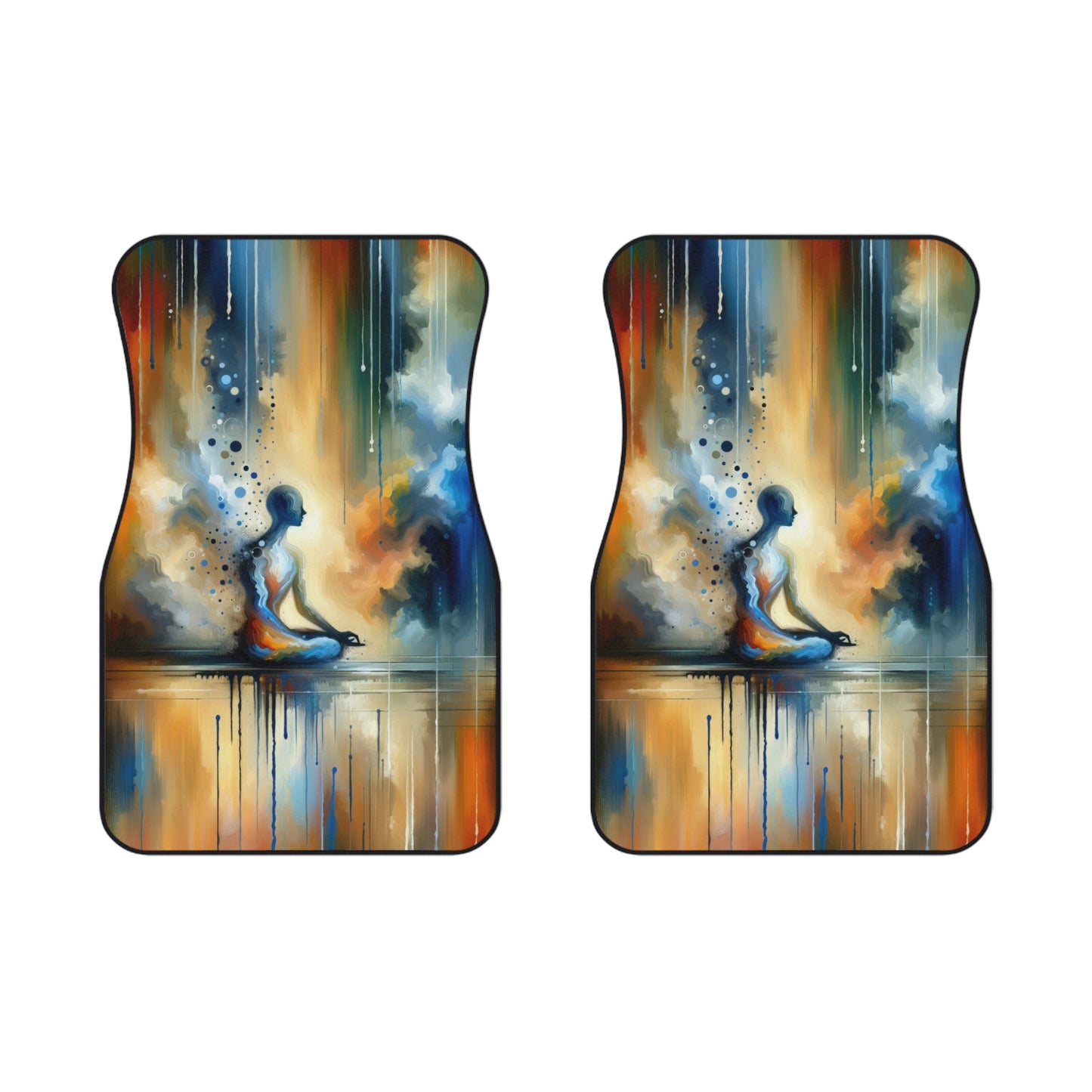 Resonance Abstract Healing Car Mats (2x Front) - ATUH.ART