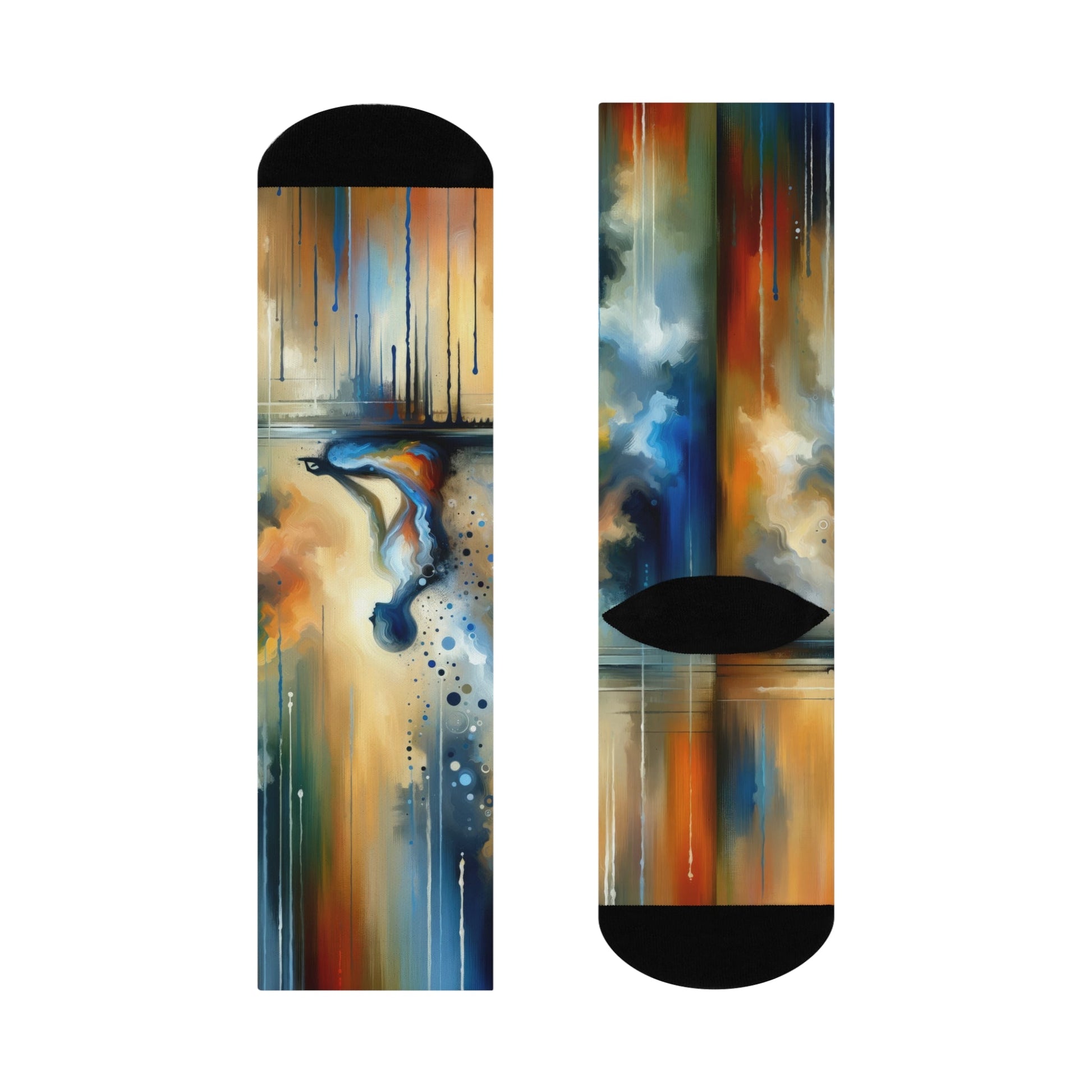 Resonance Abstract Healing Cushioned Crew Socks - ATUH.ART