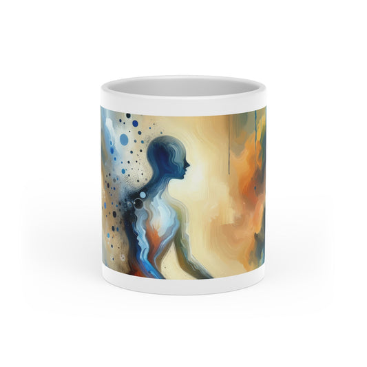 Resonance Abstract Healing Heart-Shaped Mug - ATUH.ART