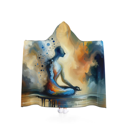 Resonance Abstract Healing Hooded Blanket - ATUH.ART