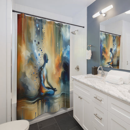 Resonance Abstract Healing Shower Curtains - ATUH.ART