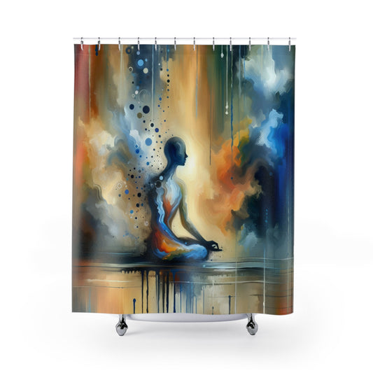 Resonance Abstract Healing Shower Curtains - ATUH.ART