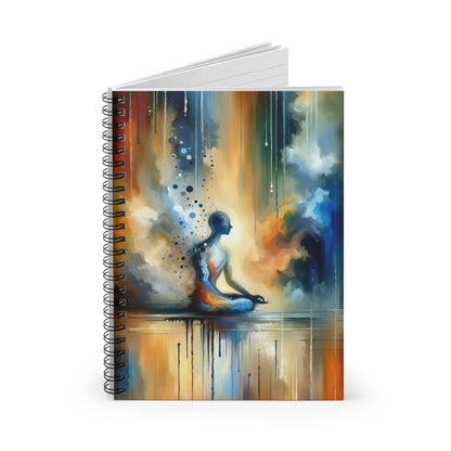 Resonance Abstract Healing Spiral Notebook - Ruled Line - ATUH.ART