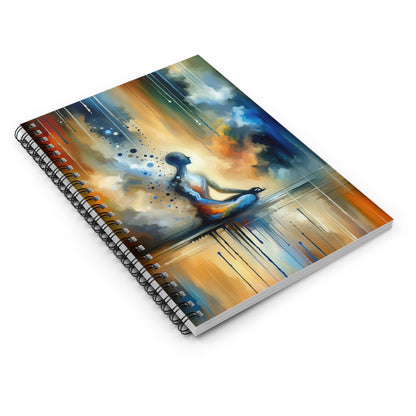 Resonance Abstract Healing Spiral Notebook - Ruled Line - ATUH.ART