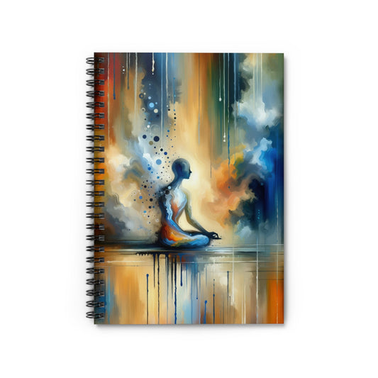 Resonance Abstract Healing Spiral Notebook - Ruled Line - ATUH.ART