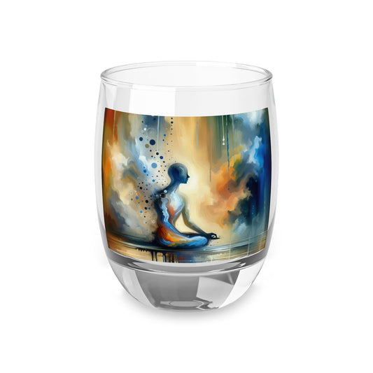 Resonance Abstract Healing Whiskey Glass - ATUH.ART