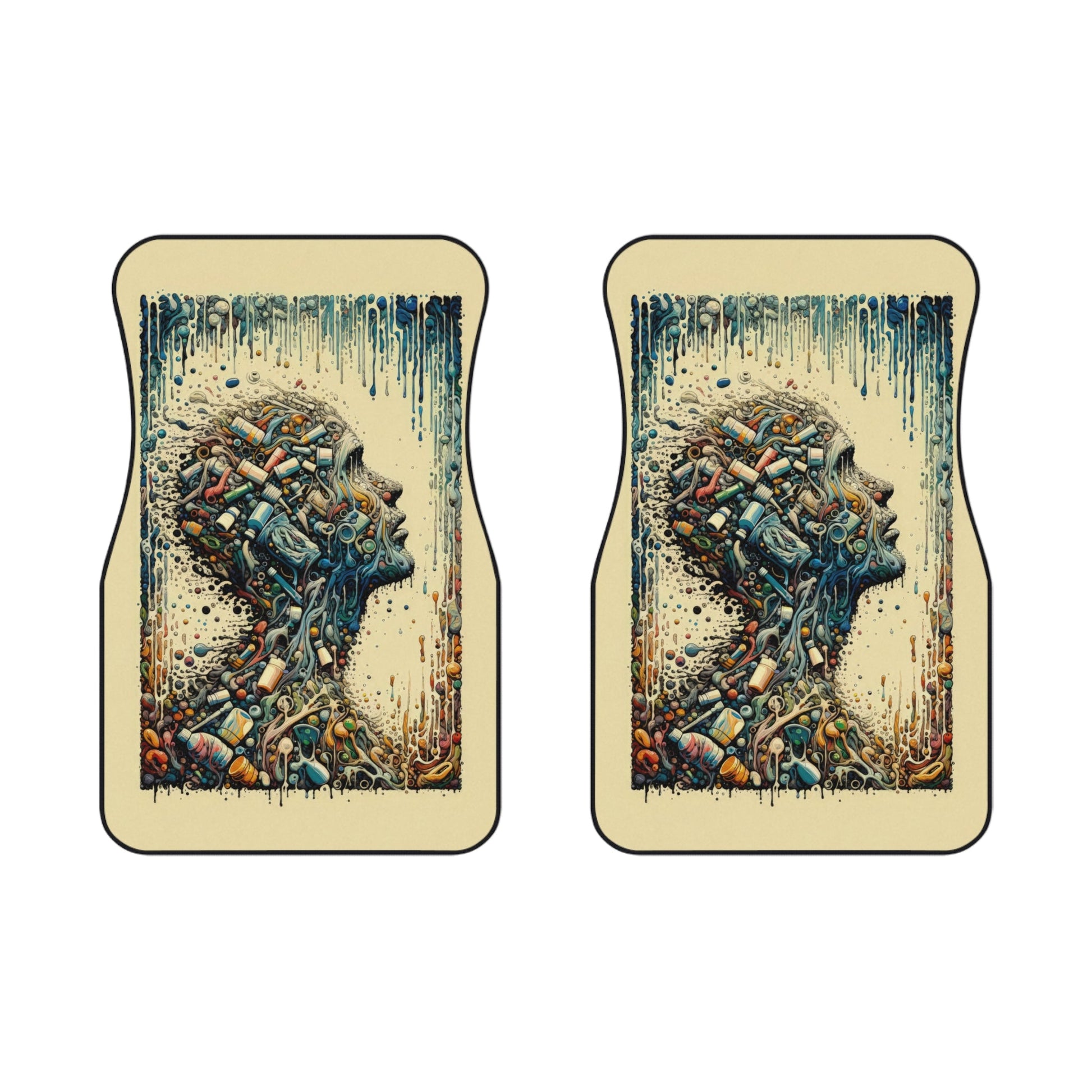 Rethinking Consumption Transformation Car Mats (2x Front) - ATUH.ART