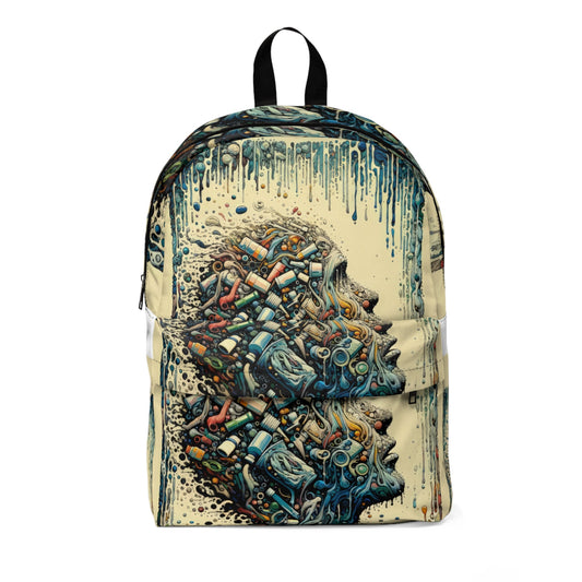 Rethinking Consumption Transformation Unisex Classic Backpack - ATUH.ART