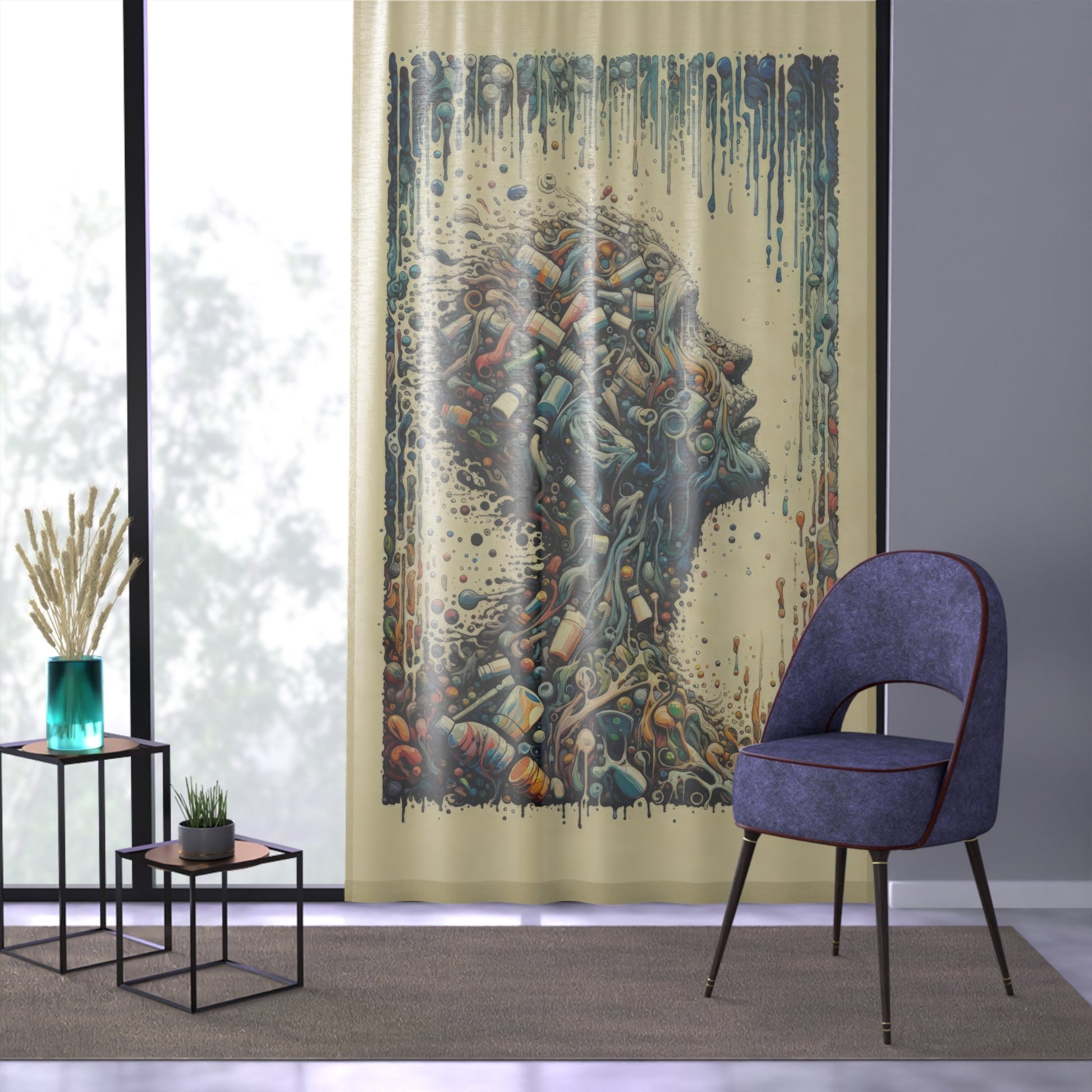 Rethinking Consumption Transformation Window Curtain - ATUH.ART