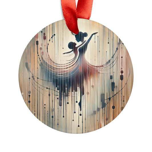 Rhythmic Heart Dance Acrylic Ornament with Ribbon - ATUH.ART