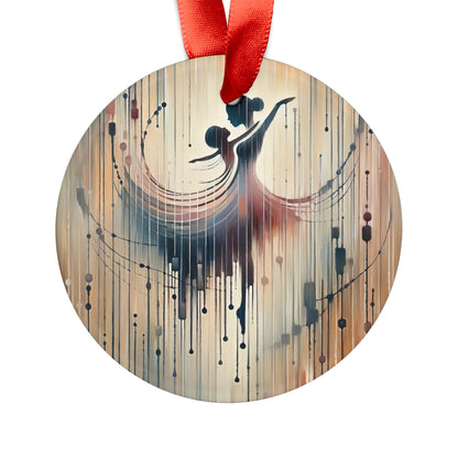 Rhythmic Heart Dance Acrylic Ornament with Ribbon - ATUH.ART