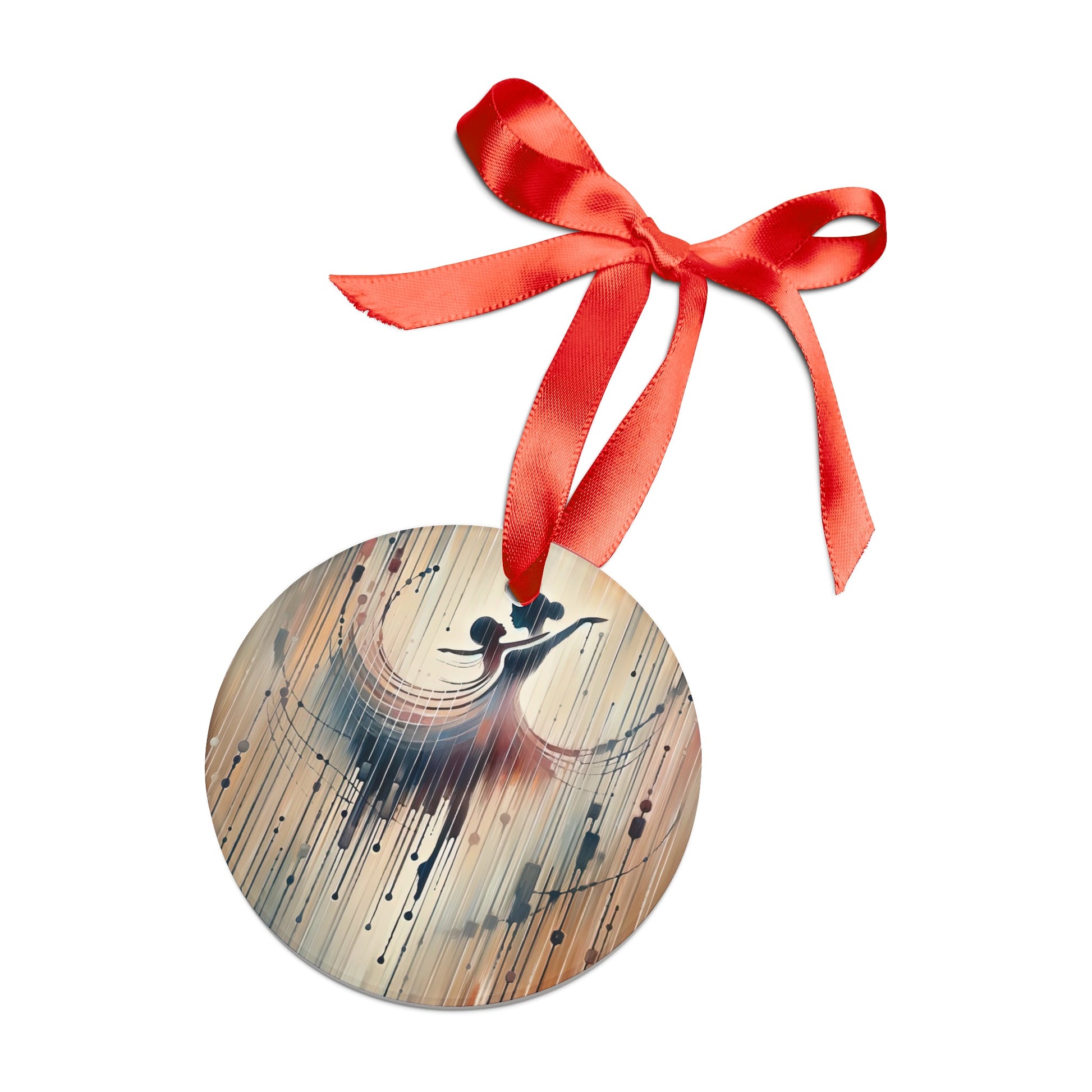 Rhythmic Heart Dance Acrylic Ornament with Ribbon - ATUH.ART