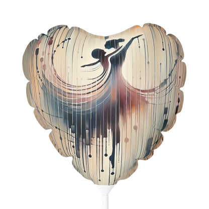 Rhythmic Heart Dance Balloon (Round and Heart-shaped), 11" - ATUH.ART