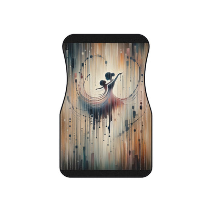 Rhythmic Heart Dance Car Mats (2x Front) - ATUH.ART