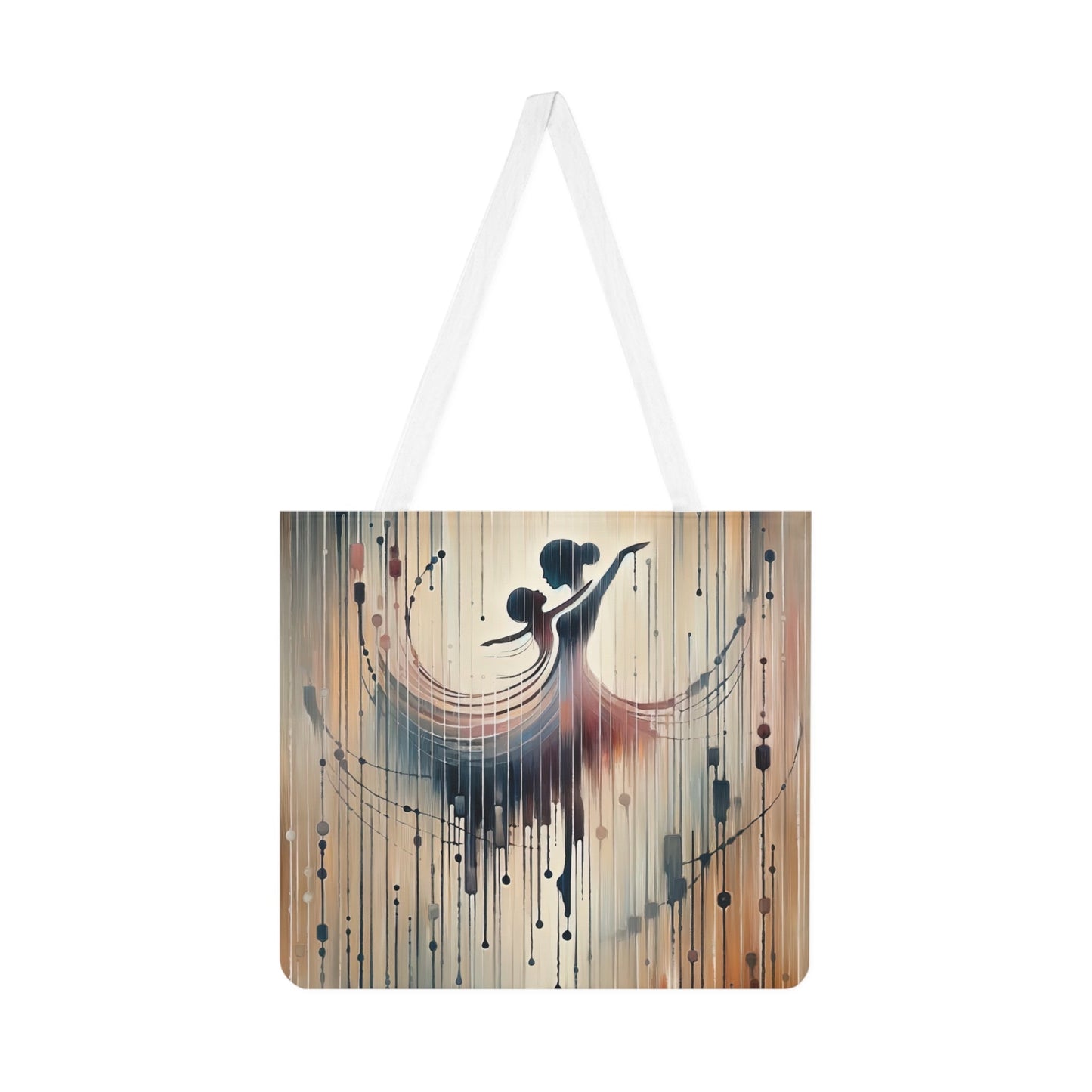 Rhythmic Heart Dance Shoulder Tote Bag (AOP) - ATUH.ART