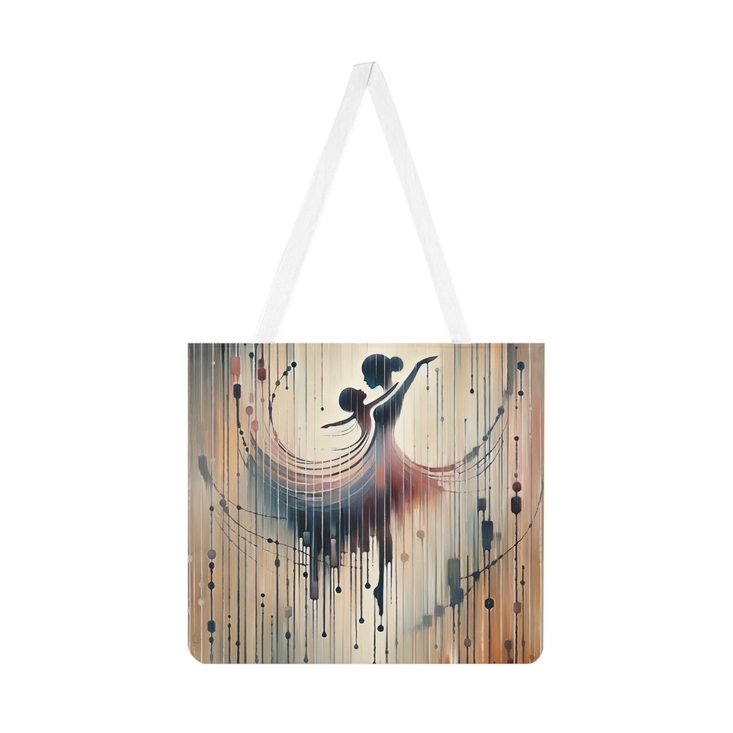 Rhythmic Heart Dance Shoulder Tote Bag (AOP) - ATUH.ART