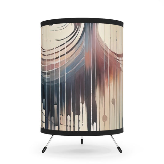 Rhythmic Heart Dance Tripod Lamp with High-Res Printed Shade, US\CA plug - ATUH.ART