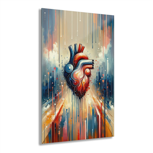 Rhythmic Heart Harmony Acrylic Prints (French Cleat Hanging) - ATUH.ART