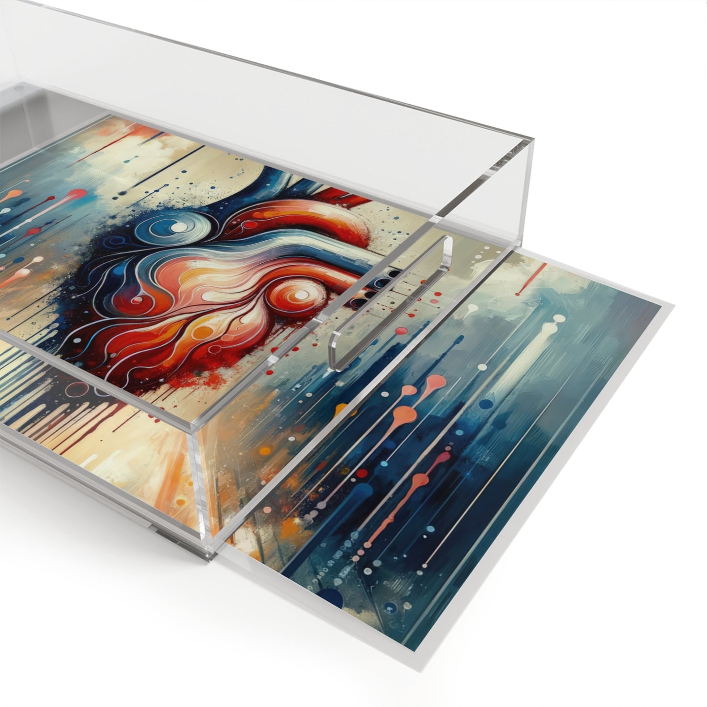 Rhythmic Heart Harmony Acrylic Serving Tray - ATUH.ART