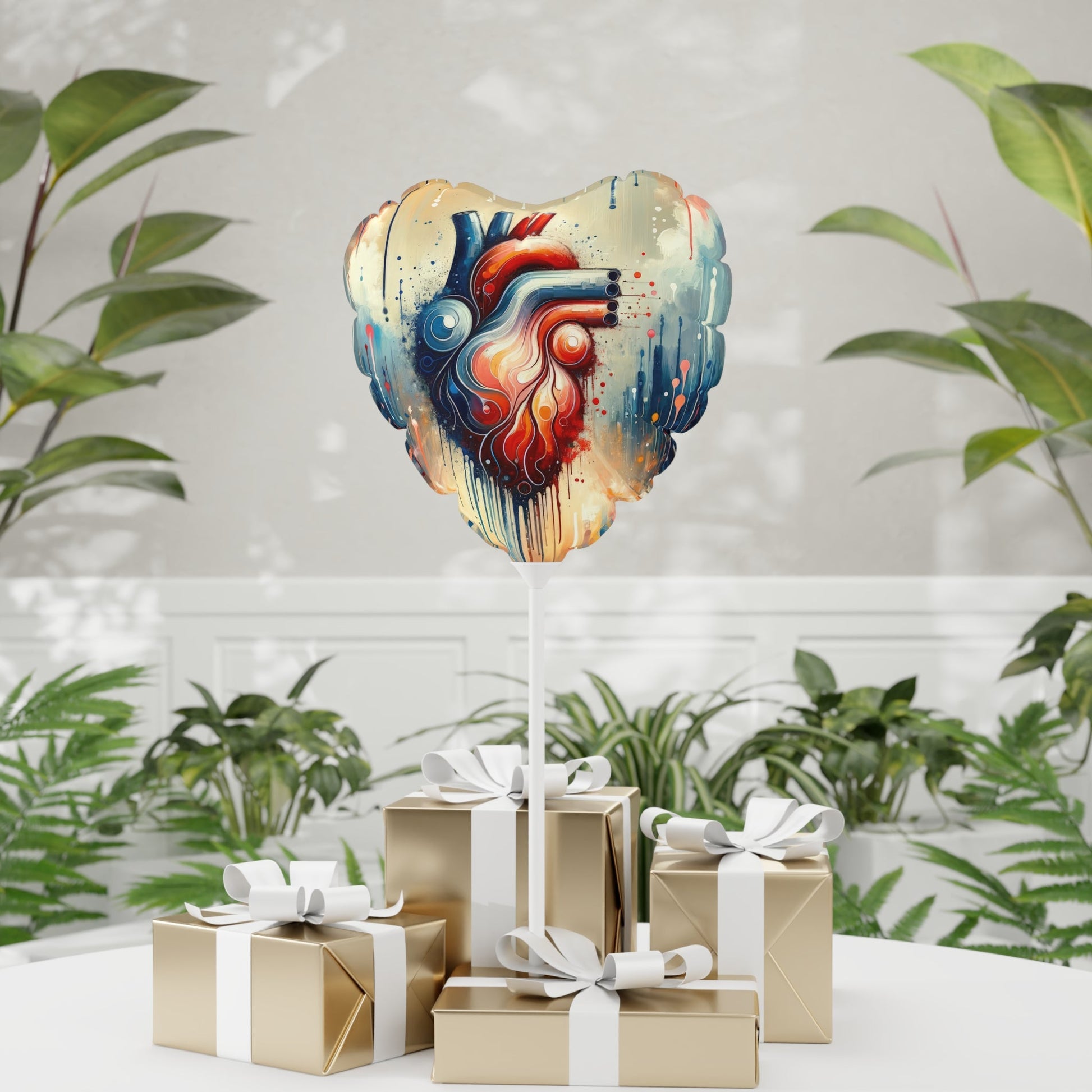 Rhythmic Heart Harmony Balloon (Round and Heart-shaped), 11" - ATUH.ART