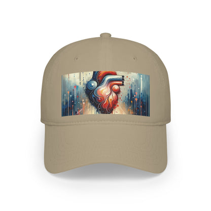 Rhythmic Heart Harmony Low Profile Baseball Cap - ATUH.ART