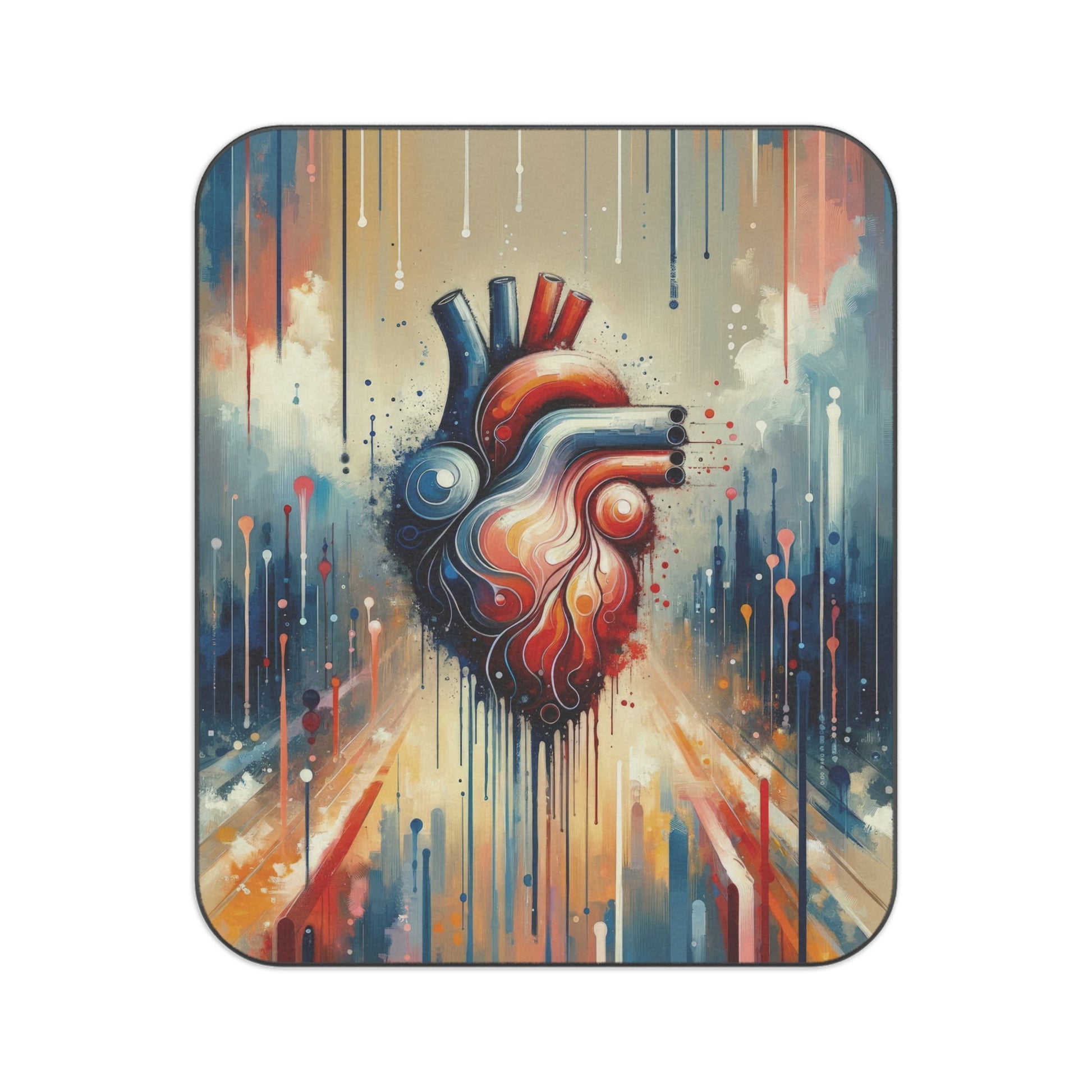 Rhythmic Heart Harmony Picnic Blanket - ATUH.ART