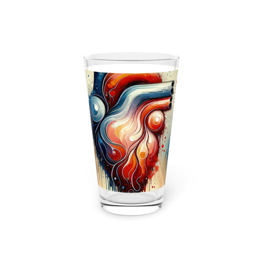 Rhythmic Heart Harmony Pint Glass, 16oz - ATUH.ART