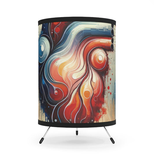 Rhythmic Heart Harmony Tripod Lamp with High-Res Printed Shade, US\CA plug - ATUH.ART