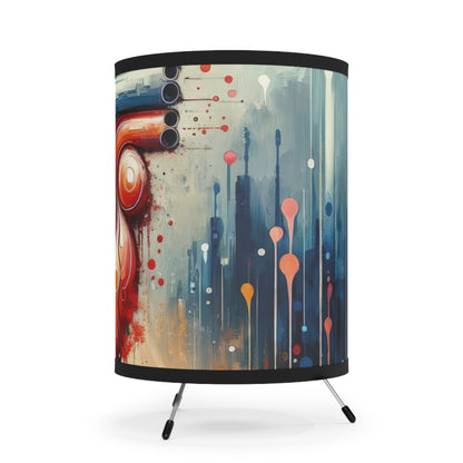 Rhythmic Heart Harmony Tripod Lamp with High-Res Printed Shade, US\CA plug - ATUH.ART