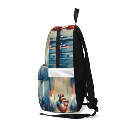 Rhythmic Heart Harmony Unisex Classic Backpack - ATUH.ART