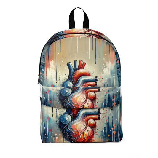 Rhythmic Heart Harmony Unisex Classic Backpack - ATUH.ART