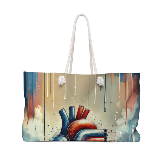 Rhythmic Heart Harmony Weekender Bag - ATUH.ART