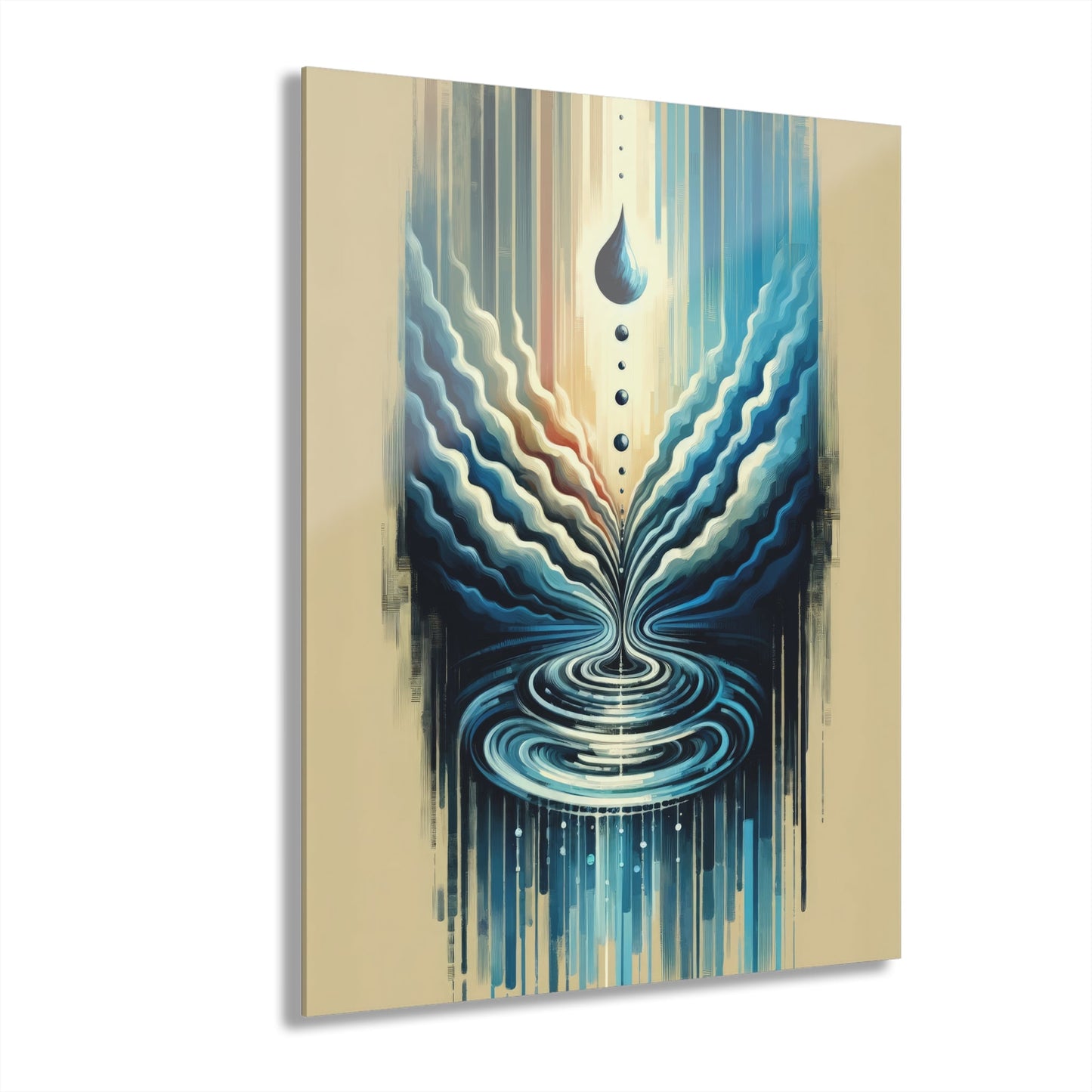 Ripple Effect Abstract Acrylic Prints (French Cleat Hanging) - ATUH.ART