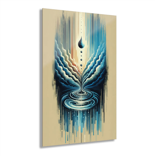 Ripple Effect Abstract Acrylic Prints (French Cleat Hanging) - ATUH.ART