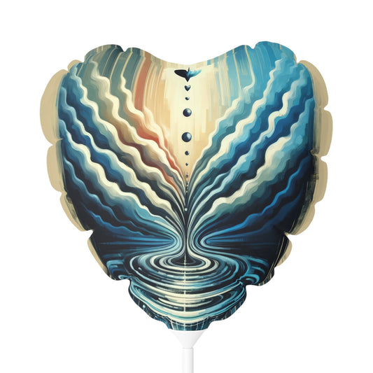 Ripple Effect Abstract Balloon (Round and Heart-shaped), 11" - ATUH.ART