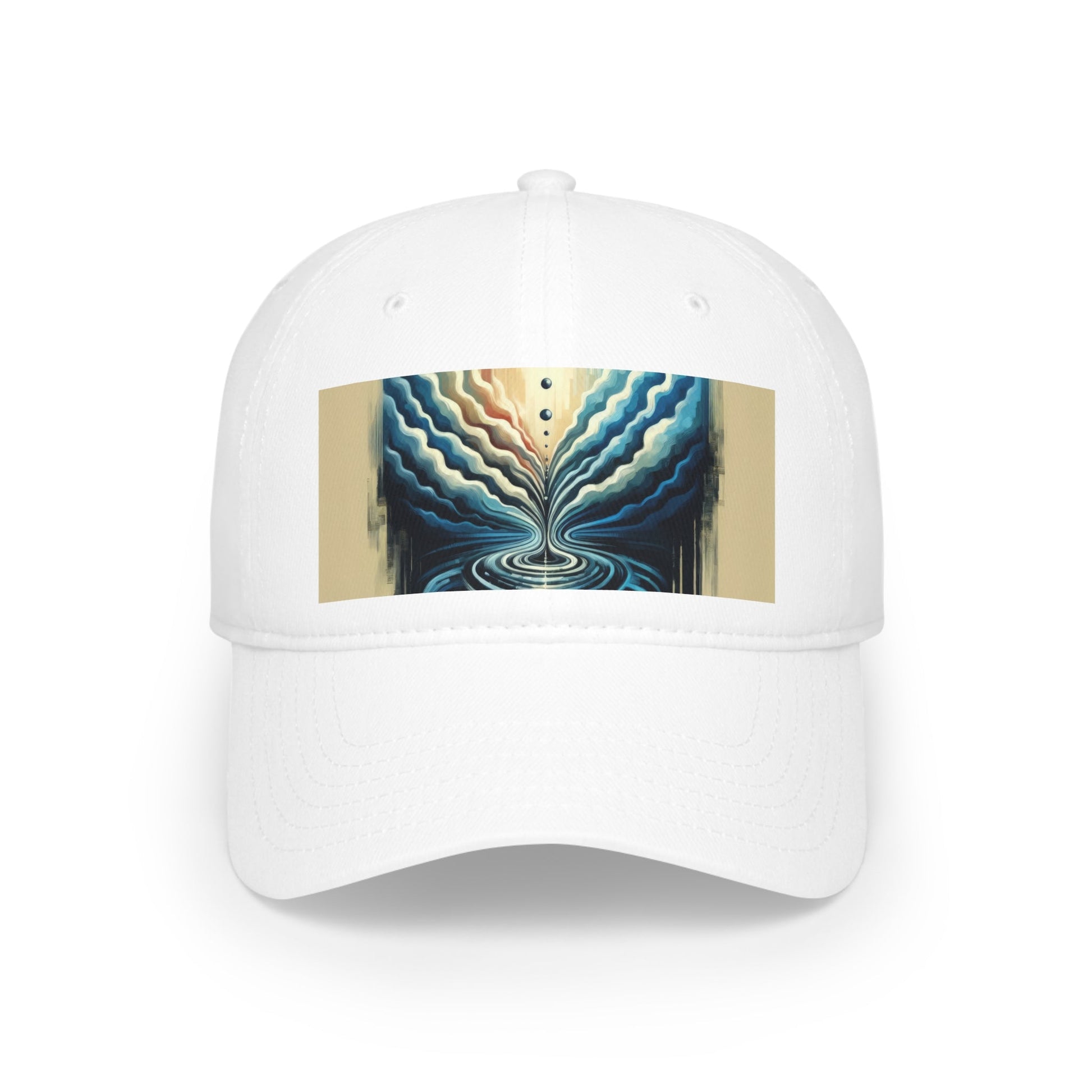 Ripple Effect Abstract Low Profile Baseball Cap - ATUH.ART