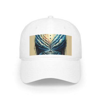 Ripple Effect Abstract Low Profile Baseball Cap - ATUH.ART