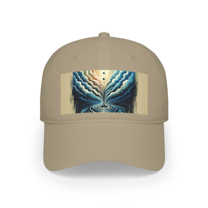 Ripple Effect Abstract Low Profile Baseball Cap - ATUH.ART