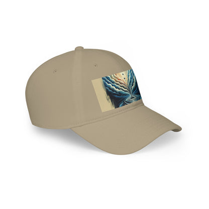 Ripple Effect Abstract Low Profile Baseball Cap - ATUH.ART