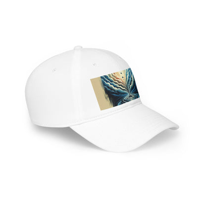 Ripple Effect Abstract Low Profile Baseball Cap - ATUH.ART