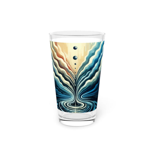 Ripple Effect Abstract Pint Glass, 16oz - ATUH.ART