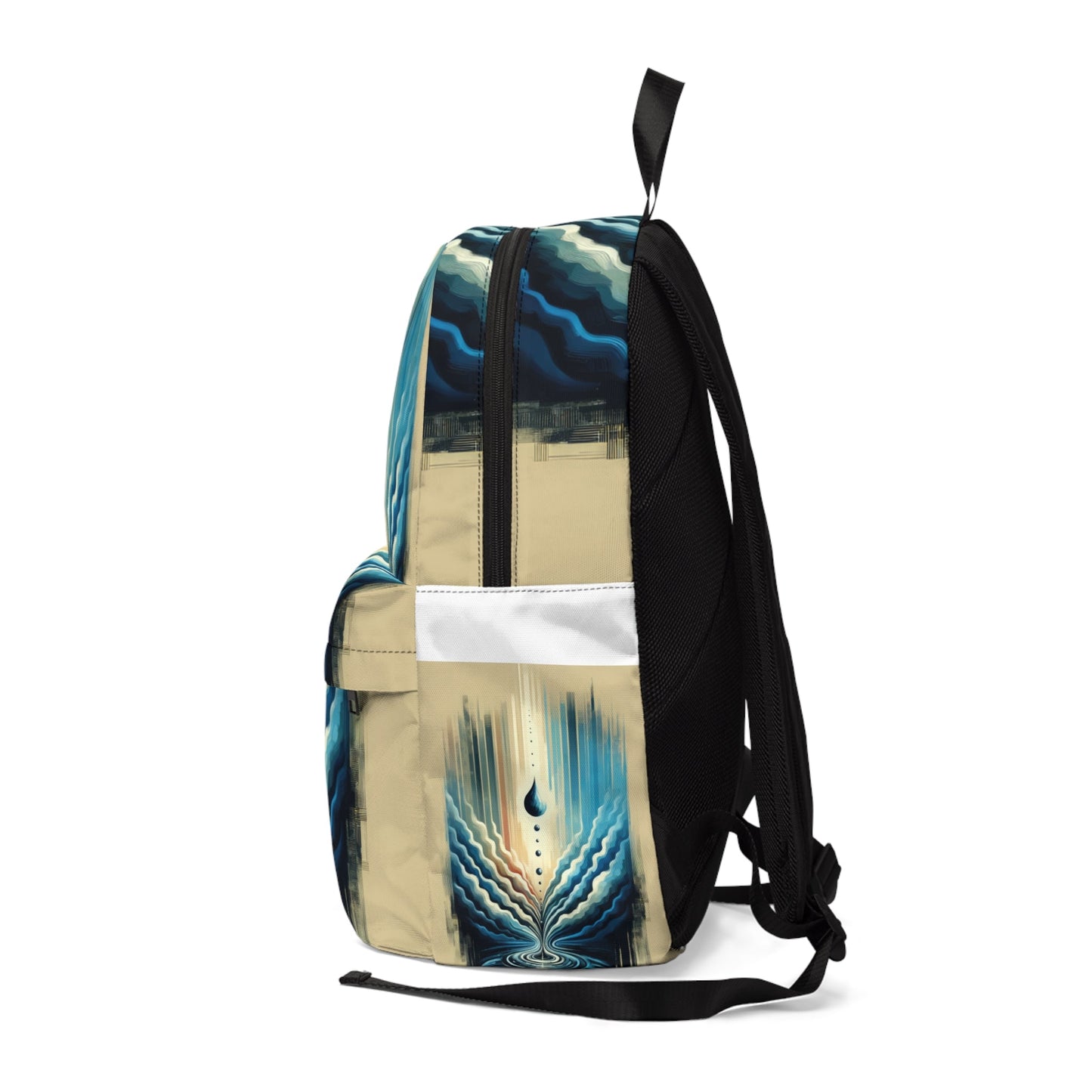 Ripple Effect Abstract Unisex Classic Backpack - ATUH.ART