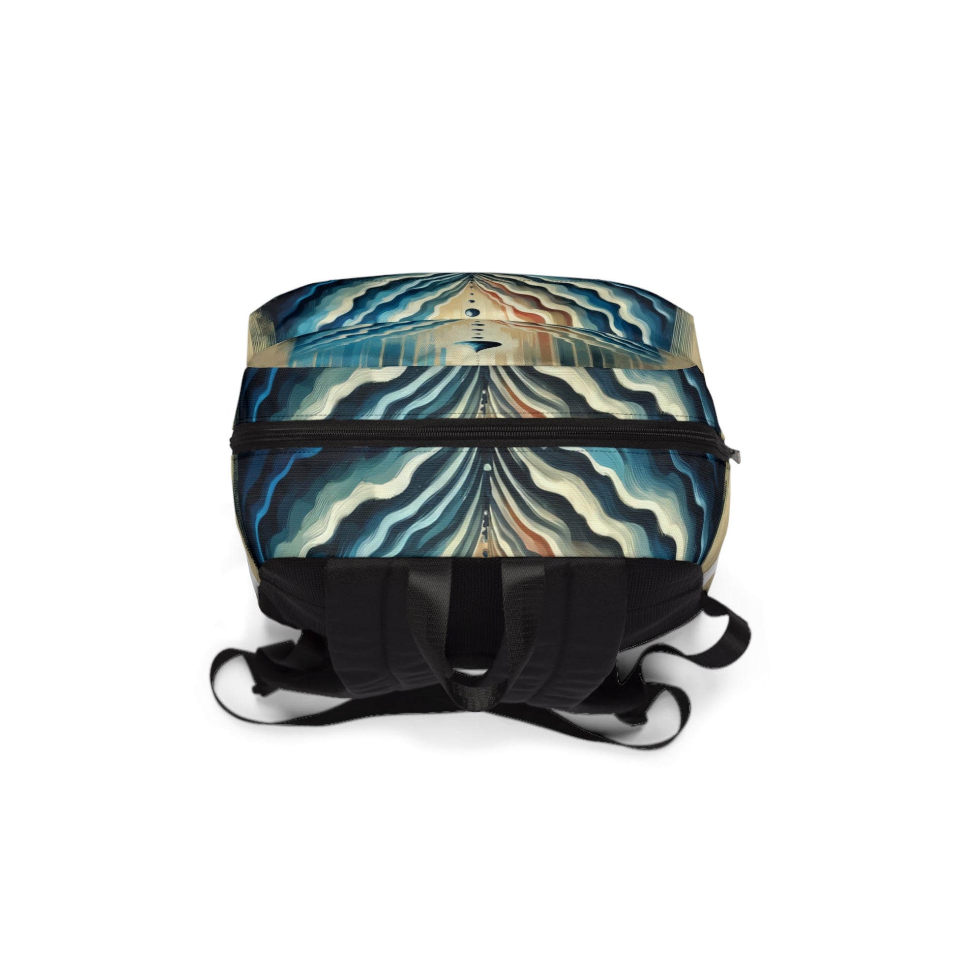 Ripple Effect Abstract Unisex Classic Backpack - ATUH.ART