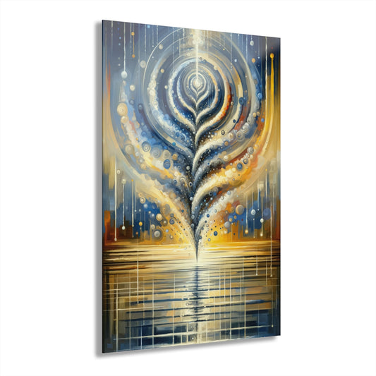 Ripple Effect Abstraction Acrylic Prints (French Cleat Hanging) - ATUH.ART