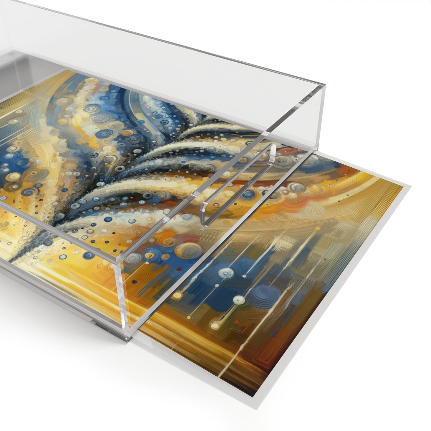 Ripple Effect Abstraction Acrylic Serving Tray - ATUH.ART
